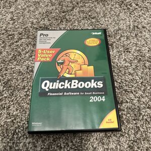 Intuit QuickBooks Pro 2004 with License for Windows 98/ME/2000/XP Used